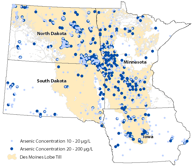 Regional geology and arsenic levels